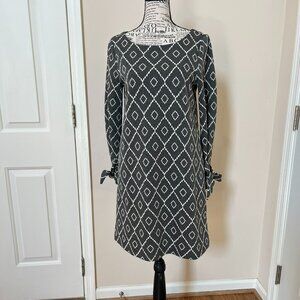 Loft Grey & White Knit Shift Dress, Never Worn, Size SP